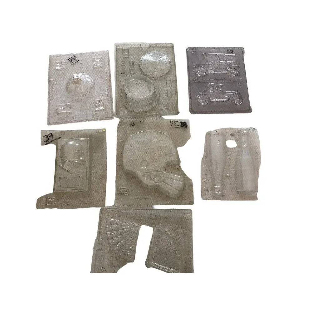 Lot of 62 Vintage Plastic Molds Candy Chocolate Making